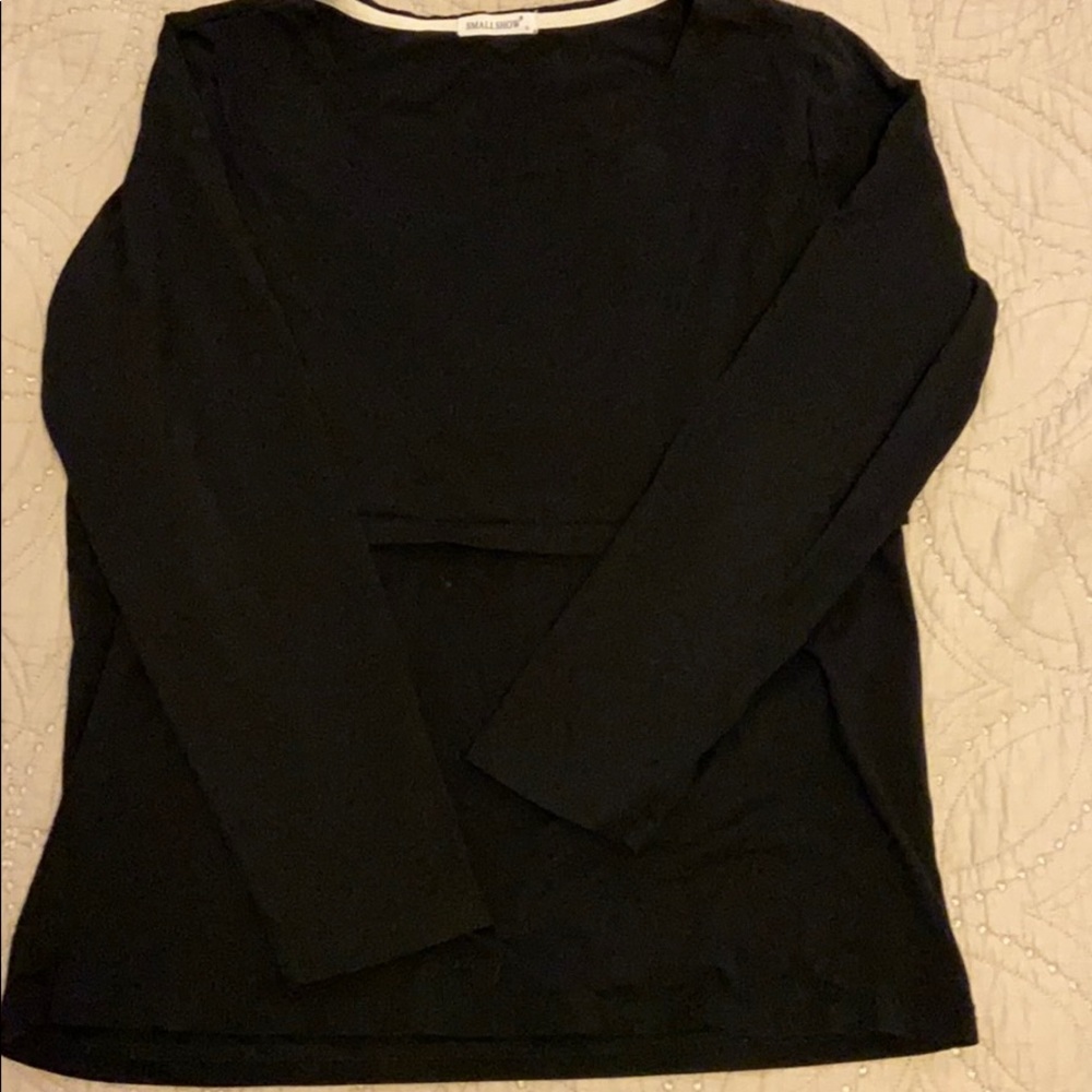 Nursing top - black - large